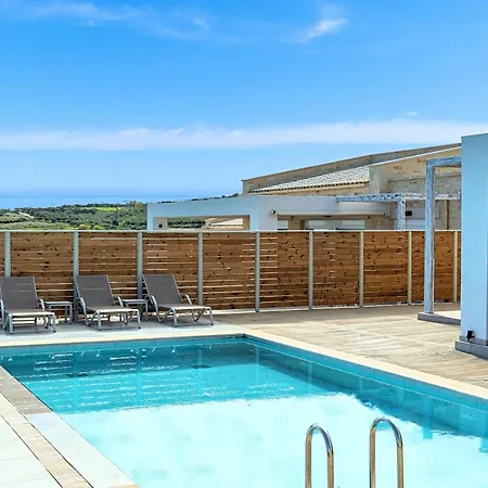 Feriehus Vista Mare Maxima Beheizter Pool Dhrámia